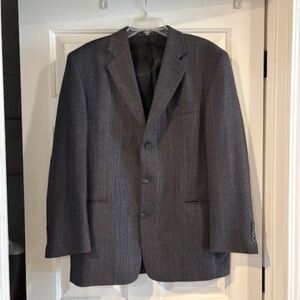Stafford by Macys 100% wool Blazer Jacket-40 Reg, gray